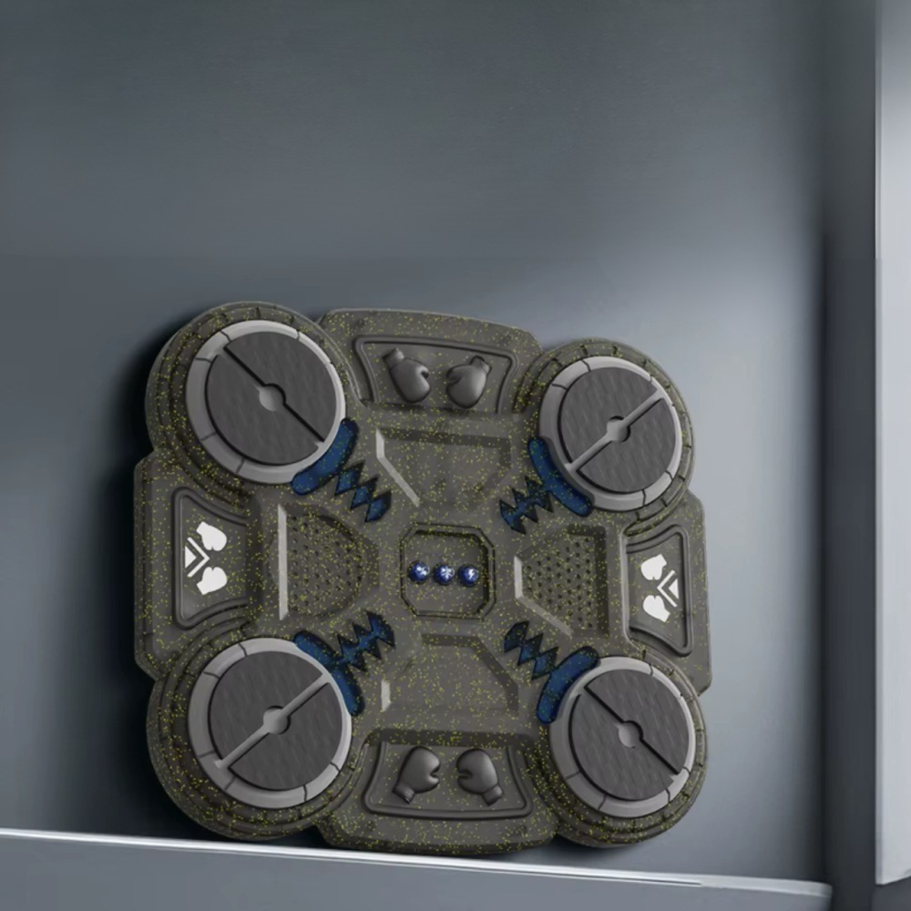 Тренажер для боксу на 4 цілі з рукавичками дитяча мішень, акумуляторний музичний з Bluetooth колір прозоро-чорний Кам'янець-Подільський - фото 5