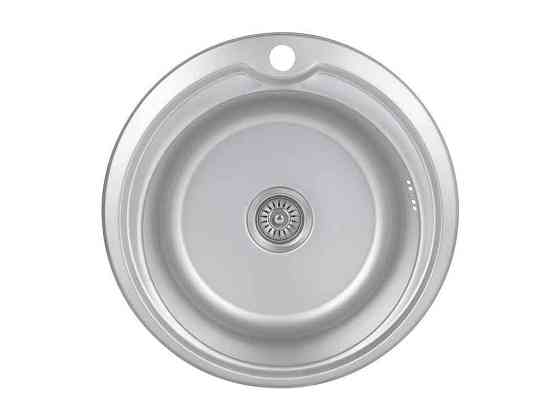 Мойка врезная 510x510х180мм 1 510-D, Micro Decor 0,8мм BRIN510MDEC08 ТМ Brinex Киев