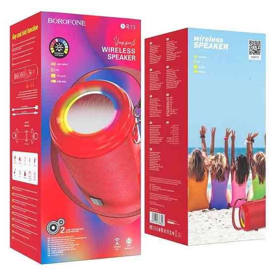 Портативна колонка BOROFONE BR12 Amplio sports wireless speaker Red Киев