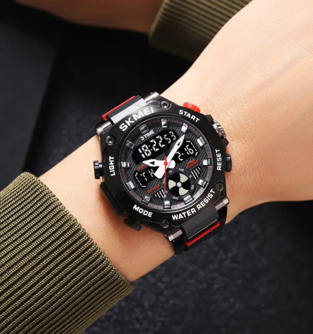 Годинник чоловічий спортивний наручний Skmei 2223 Чорний Київ - фото 8