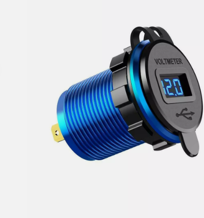 Автомобільна зарядка з вольтметром і 2 USB Київ - фото 14