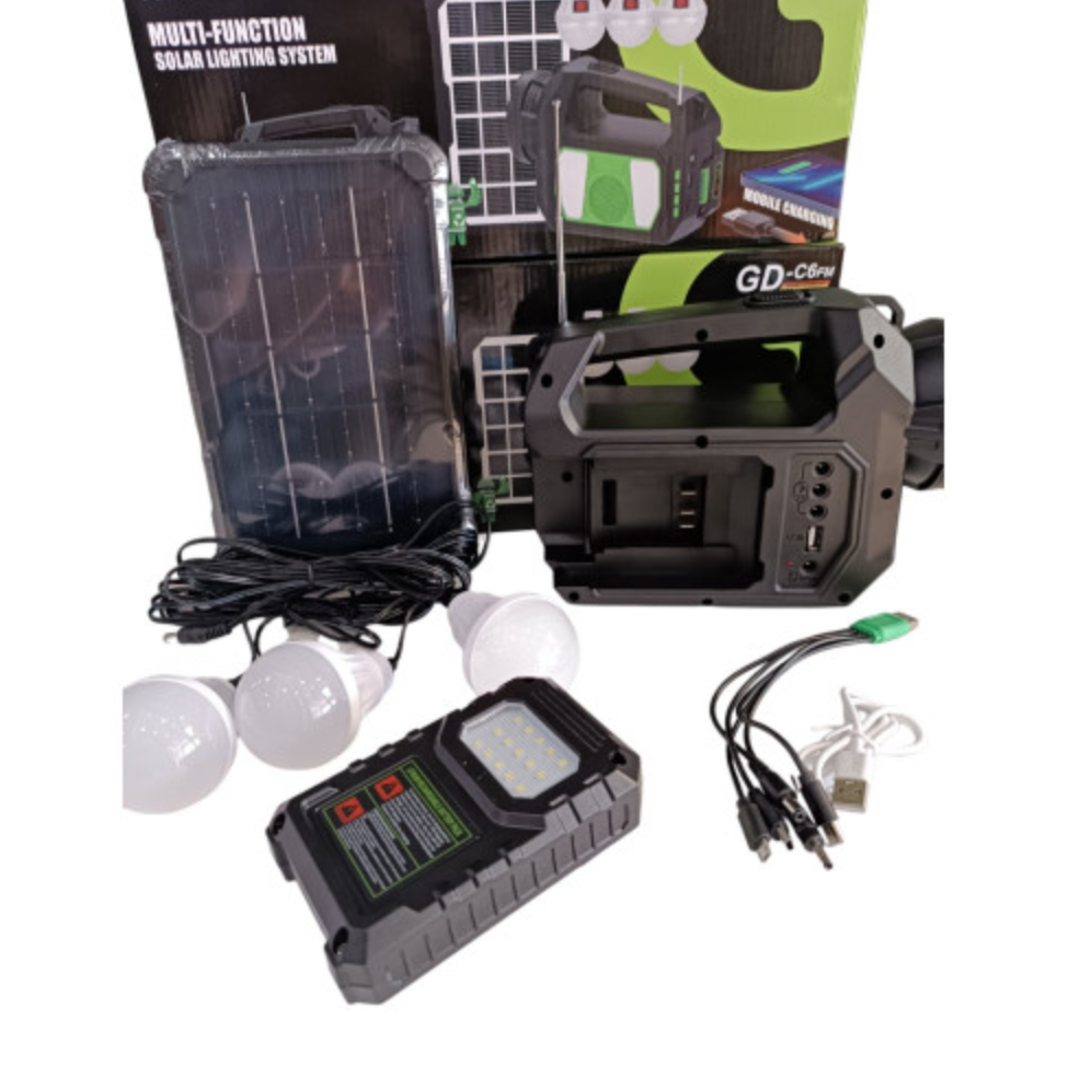 Ручной фонарь-прожектор GD-C 6 FM GT-004, LED-светом и удобной ручкой для переноски Одесса - изображение 1