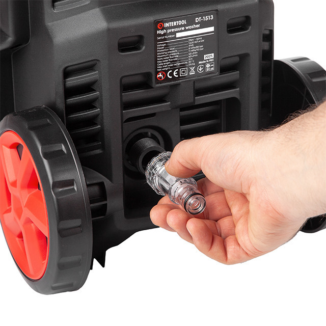 Мийка високого тиску, 1,6 кВт, 90-130 бар, 7 л/хв, шланг 5 м INTERTOOL DT-1514 Київ - фото 7