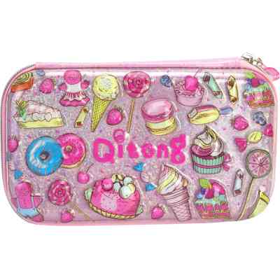 Пенал Cool For School с тиснением 1 отделение Розовый (QT-5781-Pink) Винница