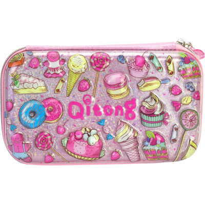 Пенал Cool For School с тиснением 1 отделение Розовый (QT-5781-Pink) Винница - изображение 1