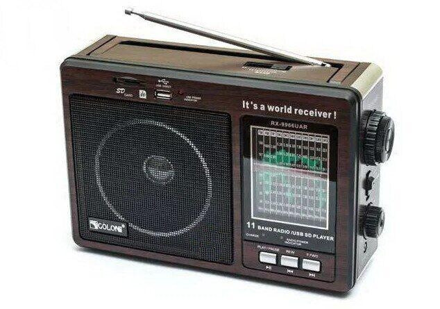 Радіоприймач Golon RX-9966 (FM, AM, SW) роз'єм USB або SD Вінниця - фото 3