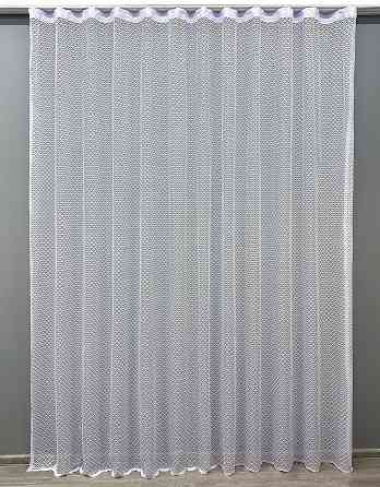 Тюль VR-Textil 1589т Сітка Холодний білий 300х270 см (42-0537) Київ