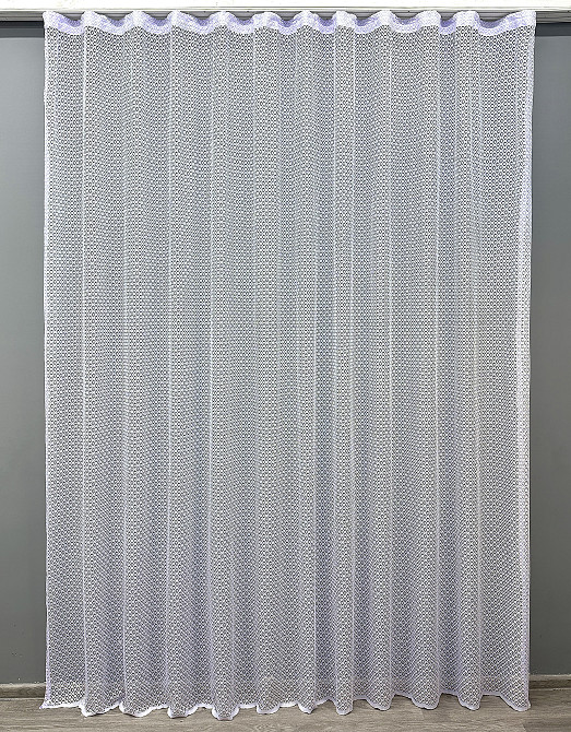 Тюль VR-Textil 1589т Сітка Холодний білий 300х270 см (42-0537) Київ - фото 2