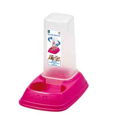 Миска с дозатором Eat&Drink для корму або води 0.7 мл / розмір 20 x 13.5 x 19 см Київ