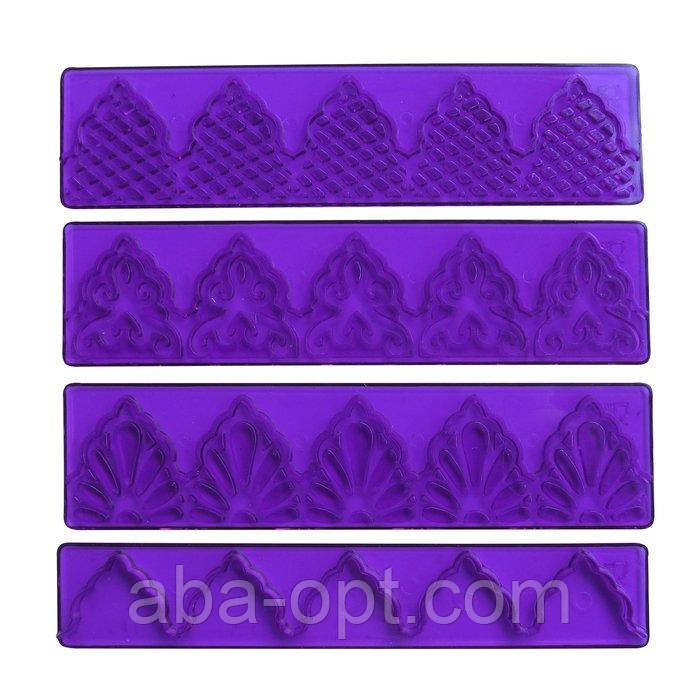 Бордюр пластиковий для мережив 14 х 4 см (набір 4 шт) Одеса - фото 1