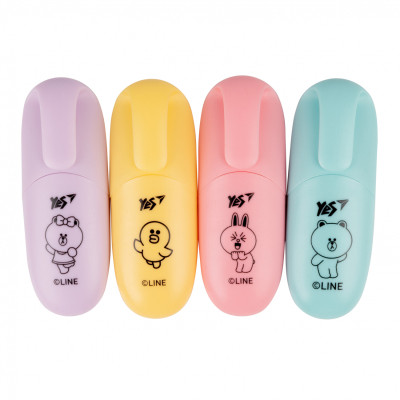 Набор маркеров Yes текстовый Line Friends 4 шт (390711) Винница - изображение 2