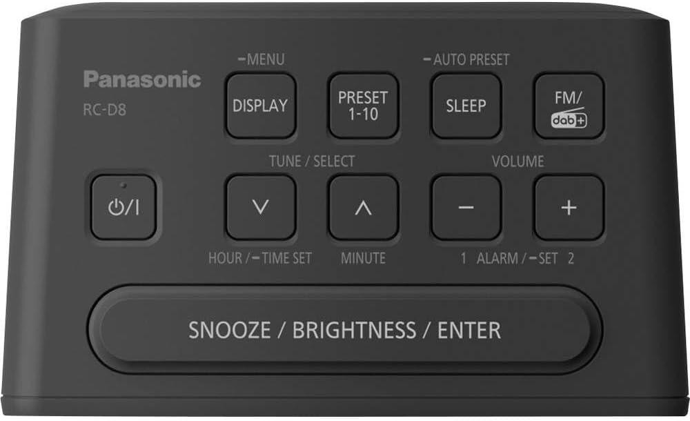 Радиобудильник Panasonic RC-D8EG-K черный DAB+/FM USB зарядка 2 будильника snooze таймер 10 избранных станций Киев - изображение 6