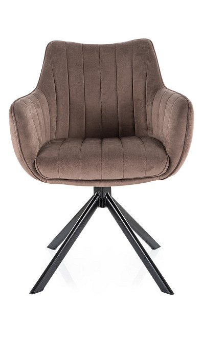 Стілець AZALIA VELVET чорний каркас/капучино BL.38 Киев - изображение 2