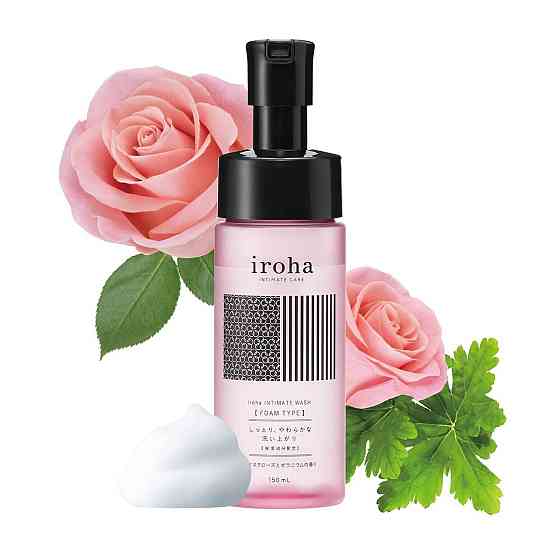 Пена для интимного ухода Iroha Intimate Wash Foam Type Damask Rose and Geranium 150 мл Sex Aura Киев