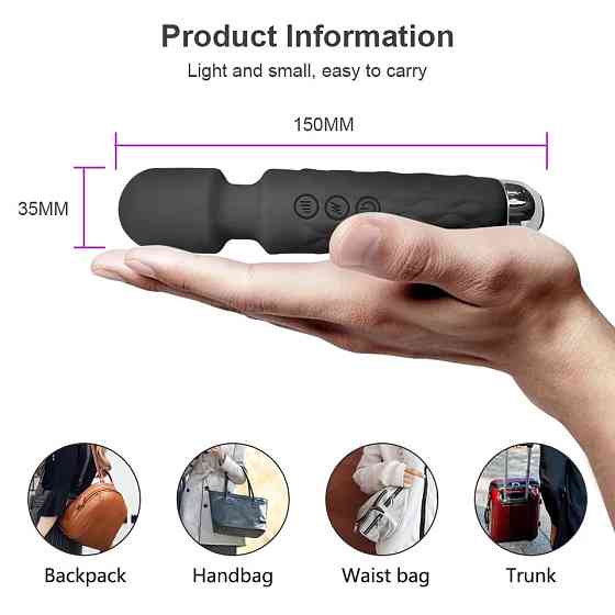 Вібратор жіночий 150 на 34 мм чорний Київ