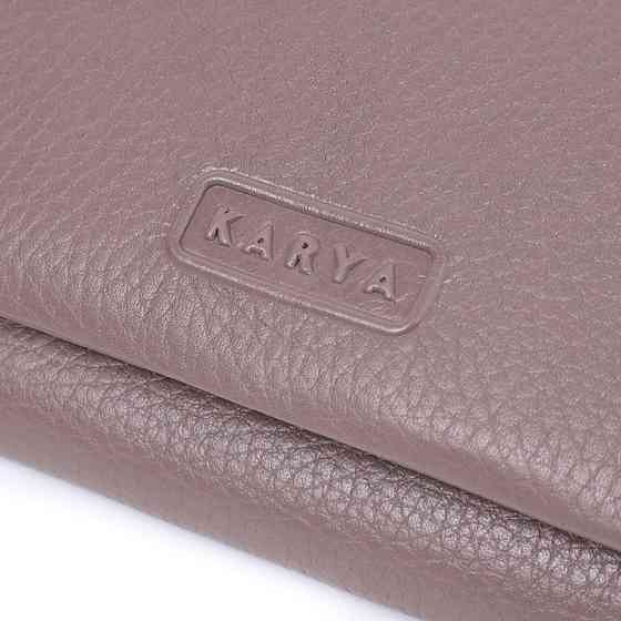 Шикарний жіночий гаманець із натуральної шкіри KARYA 22818 Бежевий Київ