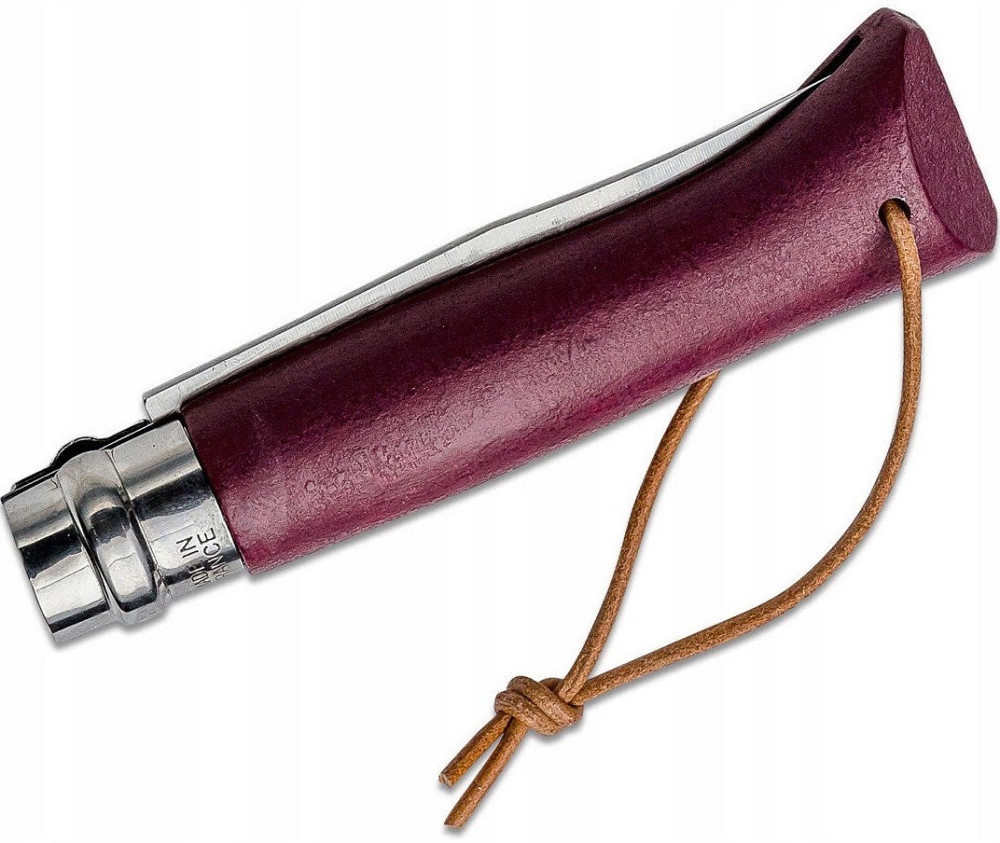 Туристичний Складаний Ніж з мотузкою Opinel No.8 "Trekking" Burgundy (002213) Нержавіюча сталь Нововолинськ - фото 3