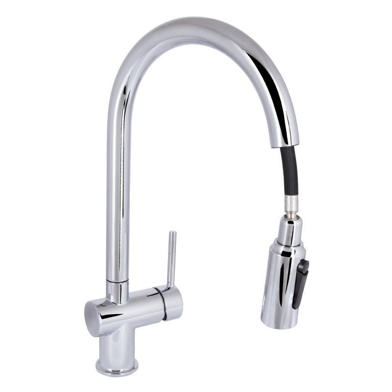 Смеситель для кухни Qtap Rozcesti с выдвижным изливом и подключением к фильтру QTROZ366CRM45938 Chrome Киев - изображение 3