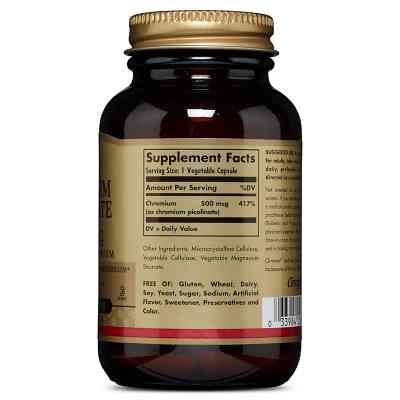 Минералы Solgar Хром Пиколинат, Chromium Picolinate, 500 мкг, 60 капсул (SOL00871) Винница