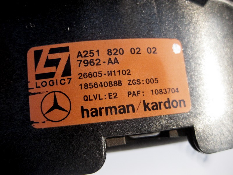 Mercedes-Benz  A2518200202 Аудіо динамік передніх дверей Harman/Kardon R-Class W251 Одесса - изображение 3