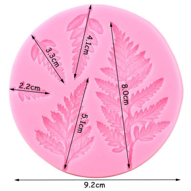 Молд кондитерский Листья папоротника 92 мм розовый Киев - изображение 2