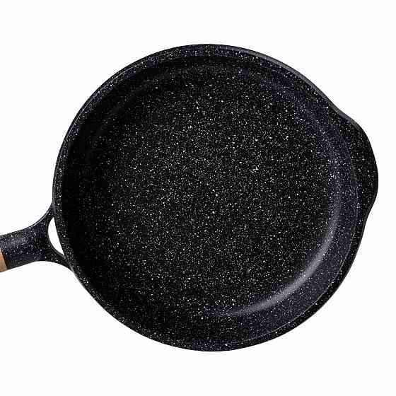 Алюмінієва сковорода 2,2 л з мармуровим антипригарним покриттям Ø 26 см MGC Black HP-4-424B Коломия