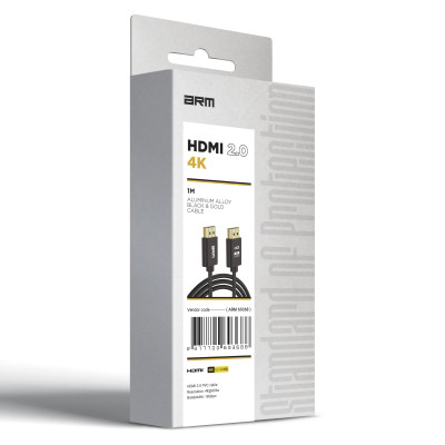 Кабель мультимедійний HDMI to HDMI 2m 2.0 4K Black Armorstandart (ARM69369) Вінниця - фото 3