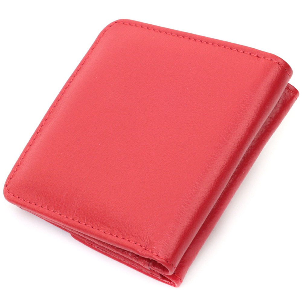 Жіночий шкіряний гаманець з монетницею, червоний (ST Leather) Київ - фото 20