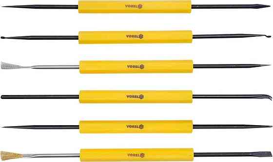 Набір інструментів для паяння VOREL, кпл. 6 шт. [25/100] Одеса