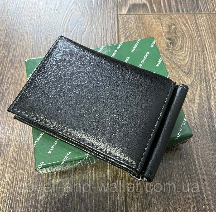 Шкіряний гаманець затискач для купюр і карток Marco Coverna Київ - фото 5