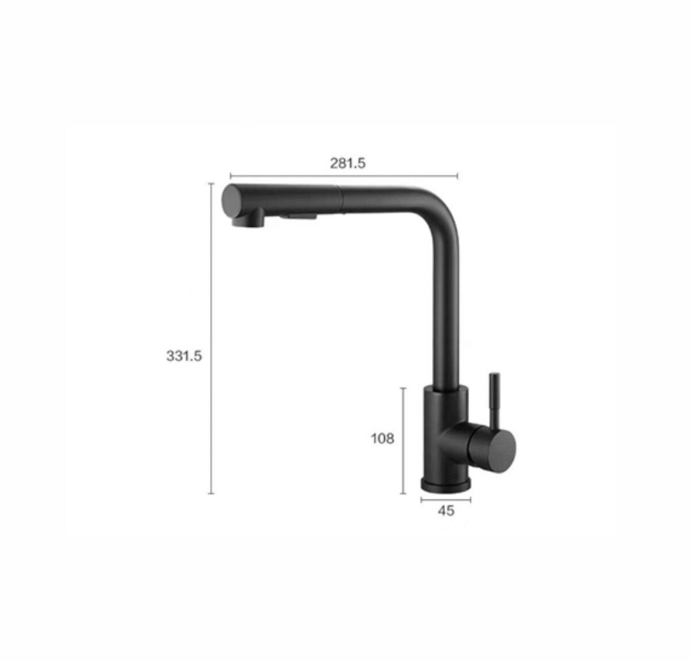 VALESO Кухонний змішувач VALESO P681 чорний Київ - фото 2