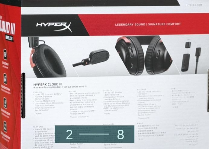 Абсолютно нові, оригінальні бездротові Навушники HyperX Cloud III Wireless (Black/Red) Киев - изображение 7