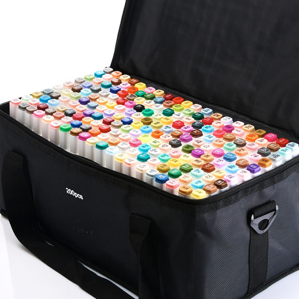 Маркеры TOUCH 200 цветов, самый большой набор маркеров для скетчинга на спиртовой основе для художников Каменец-Подольский - изображение 5