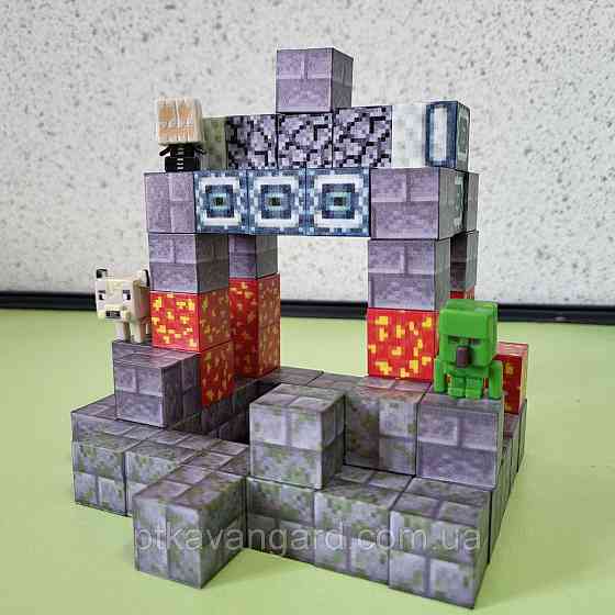 Конструктор магнітний майнкрафт / магнітні блоки 65 шт портал в ендер Dream World LZCK 012 Хмельницький