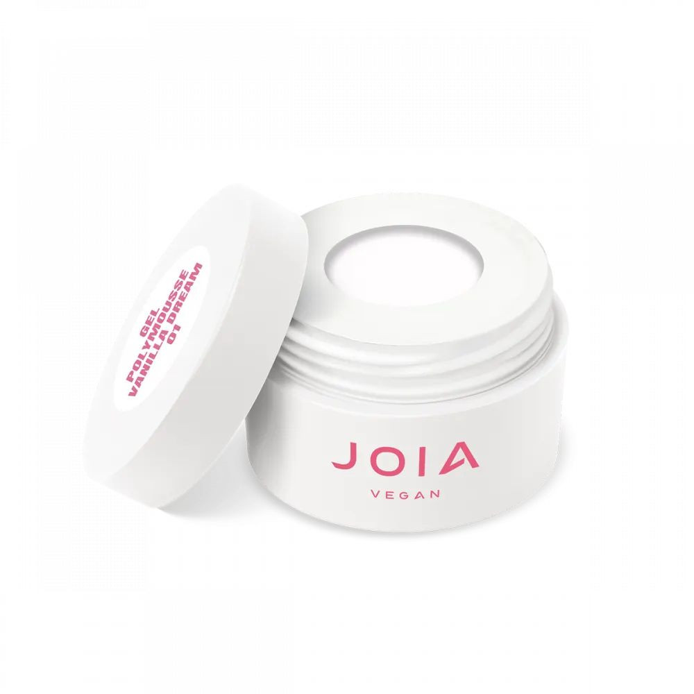 Муссовый акри-гель Polymousse Gel белый 01 Vanilla Dream JOIA vegan 15 мл Киев - изображение 14