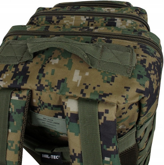 Тактичний рюкзак 36 літрів Mil-Tec "Assault L" (14002271) Digital Woodland Нововолинськ - фото 9