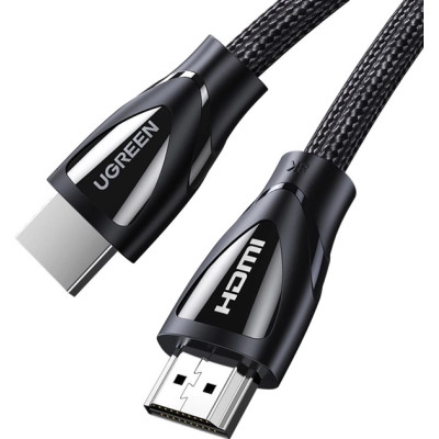 Кабель мультимедійний HDMI M to HDMI M 2.0m braided HD140 black Ugreen (80403) Вінниця - фото 1