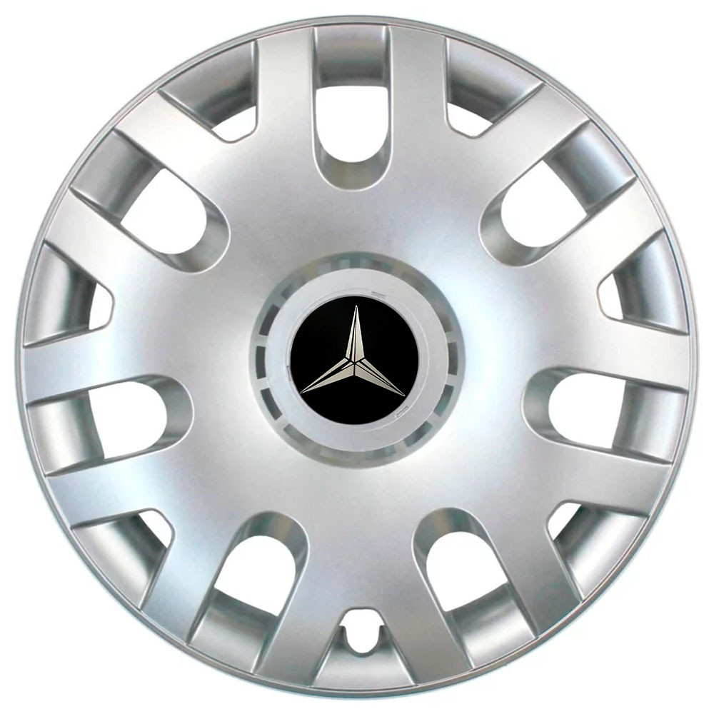 Автомобильные модельные колпаки R14 Mercedes-Benz 204 4шт, SJS, серебряные Киев - изображение 1