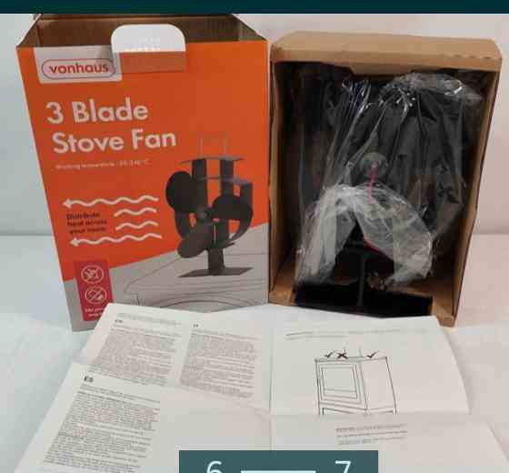 Тепловентилятор, Вентилятор-blade Stove Fan vanhaus Київ