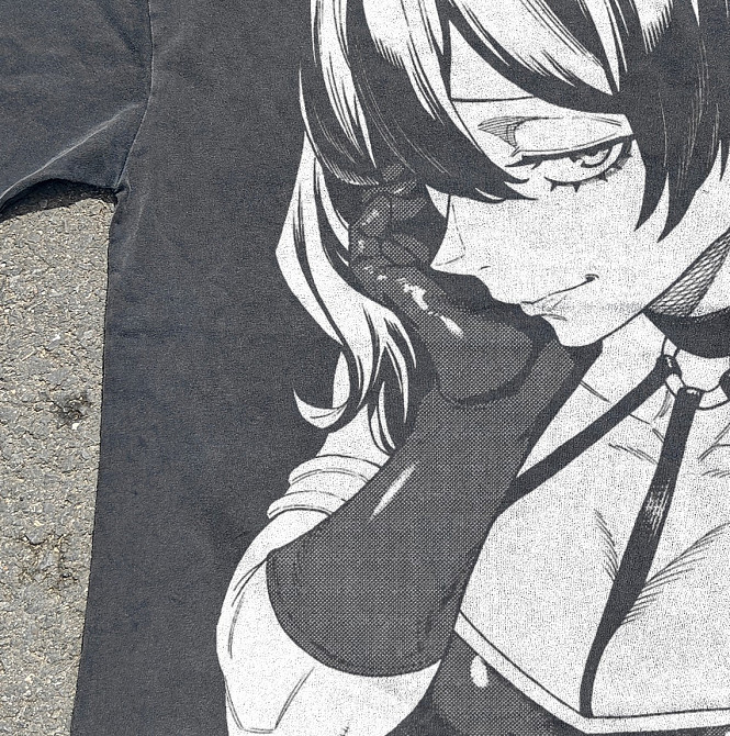 Футболка для хлопчика з принтом аніме Аніме Фріерен Бейонд Джоурнейенд манга оверсайз (зріст від 165 до 180) Чорний Дніпро - фото 2