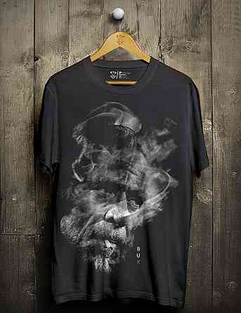 Футболка чоловіча с принтом  46 Чорний 2664091151 Дніпро