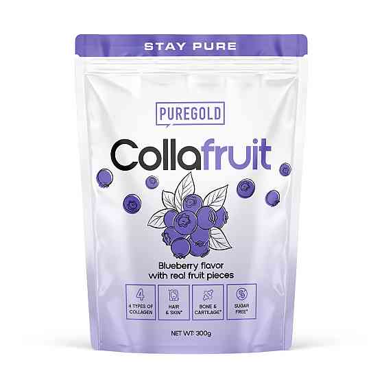 Колаген Pure Gold Protein CollaFruit CollaFruit 300 г, Blueberry Луцьк