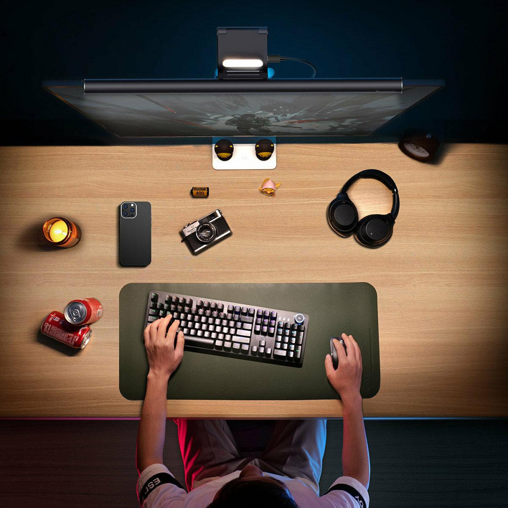 Светильник LED Baseus i-wok2 Series USB установка на экран монитра, цвет черный DGIW000101 Одесса - изображение 7