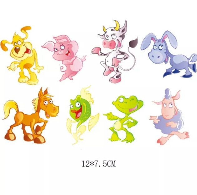 Детская термонаклейка для одежды Веселые животные Киев - изображение 1