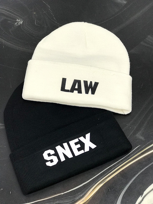 Теплые парные шапки с индивидуальными надписями. Черновцы - изображение 1