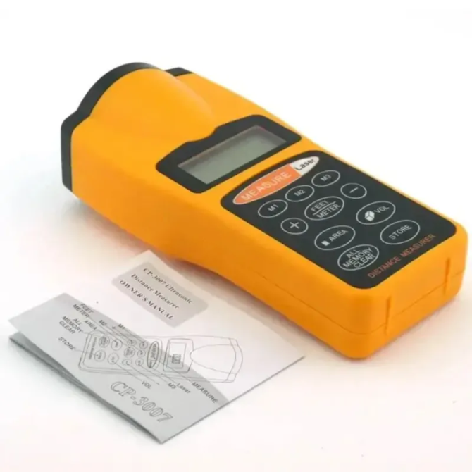 Ультразвуковая рулетка дальномер Ultrasonic CP-3007 + лазер + термометр Винница - изображение 8