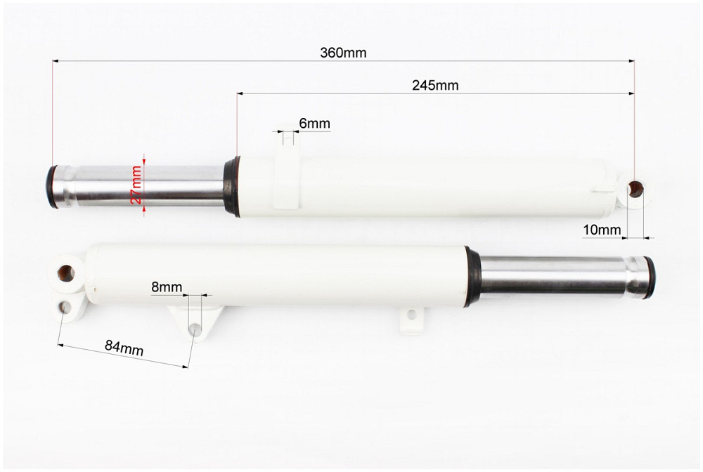 Амортизатор передній к-кт 2шт Honda DIO, 360мм (під диск. гальм) Киев - изображение 2