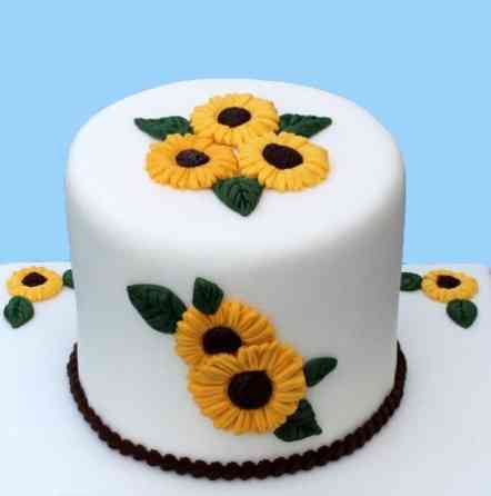 Молд силиконовый Подсолнухи 120 на 95 мм серый Киев