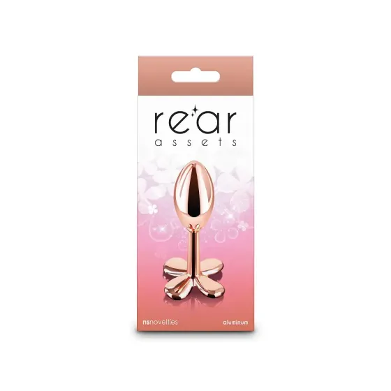 Анальна пробка NS Novelties Rear Assets - Clover - Rose Gold Львів