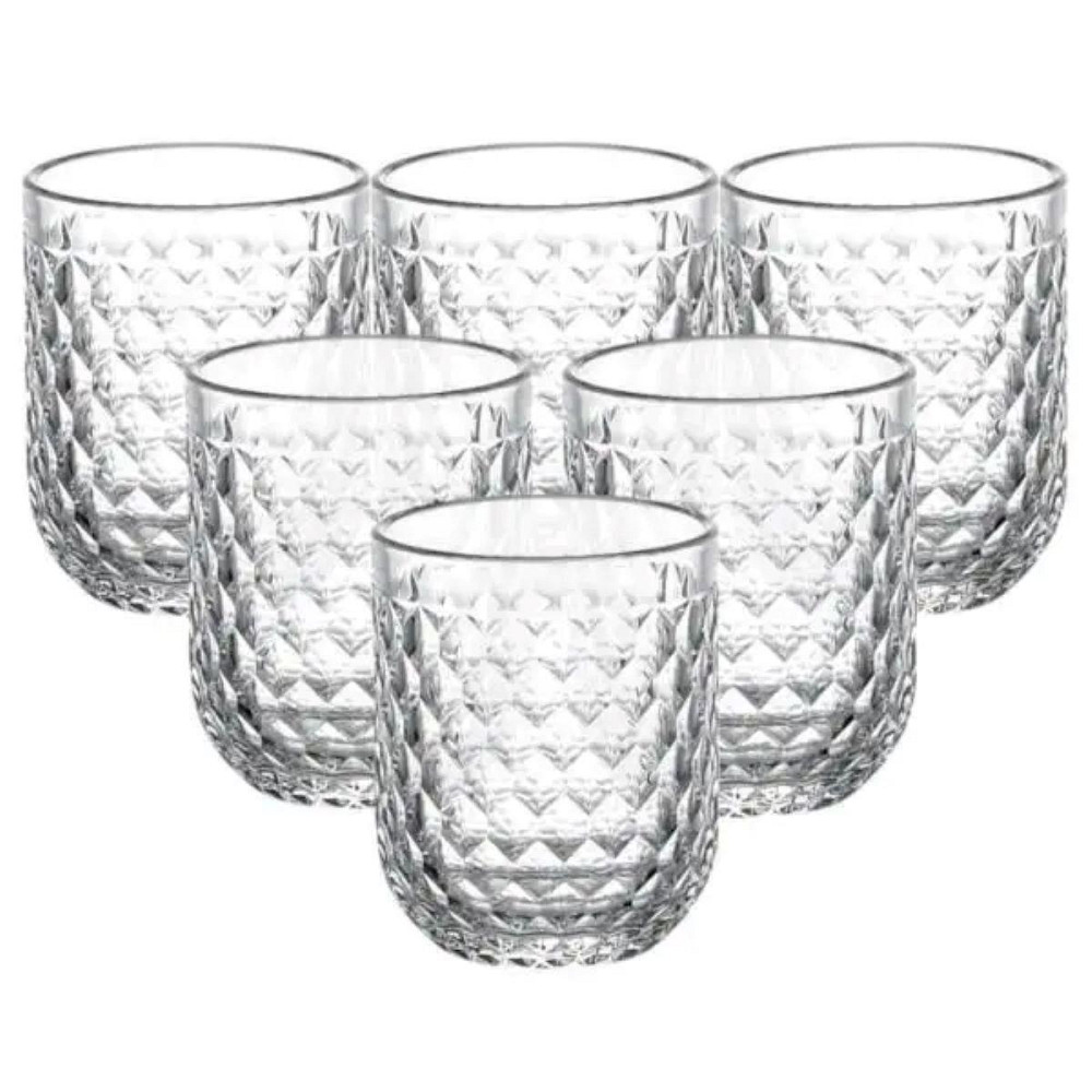 Набір склянок 6 шт по 250 мл Прозорий HP-19-105 Київ - фото 1